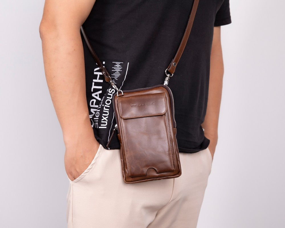 Nino Real Leather Men's Crossbody Bag