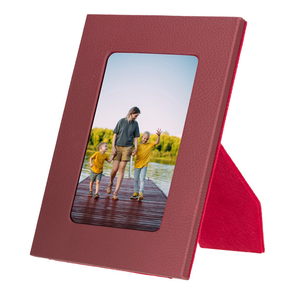 Leather Desktop Photo Frame 22x17cm frame for 15x10cm photos (8.6x6.6inch frame for 5.9x3.9inch photos)