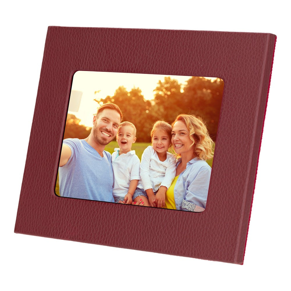 Leather Desktop Photo Frame 22x17cm frame for 15x10cm photos (8.6x6.6inch frame for 5.9x3.9inch photos)