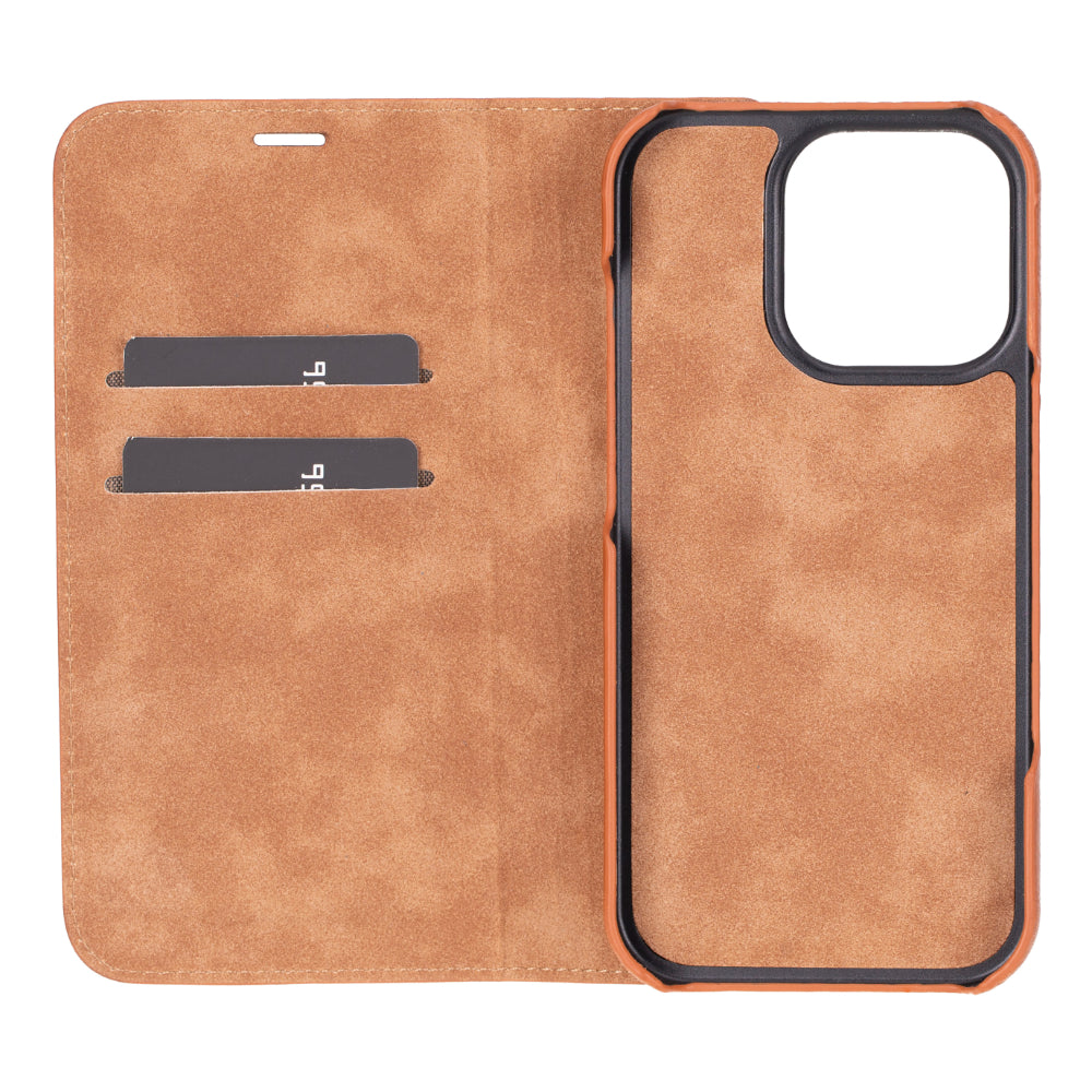 Luxon iPhone 16 Series Leather Folio Case