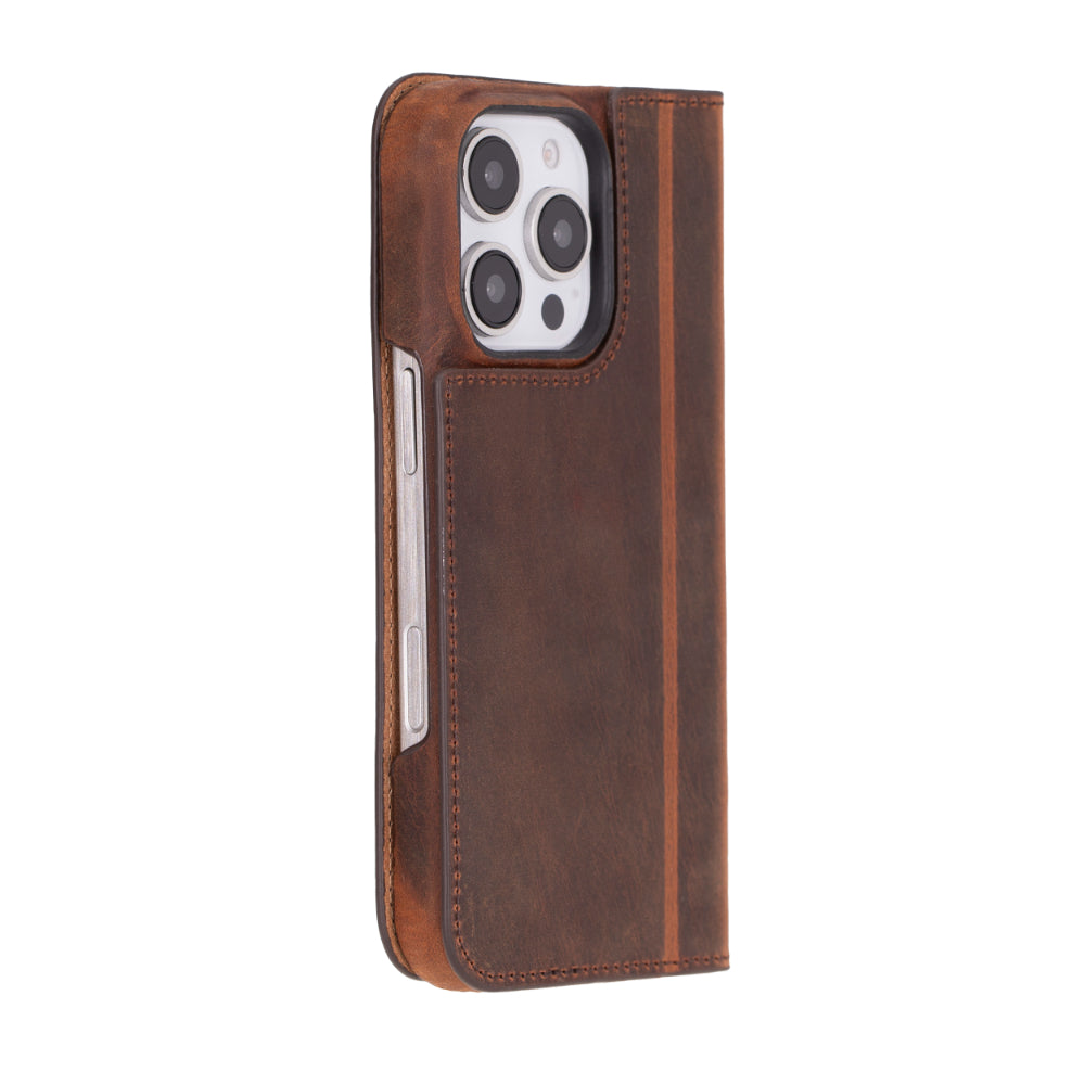 Luxon iPhone 16 Series Leather Folio Case