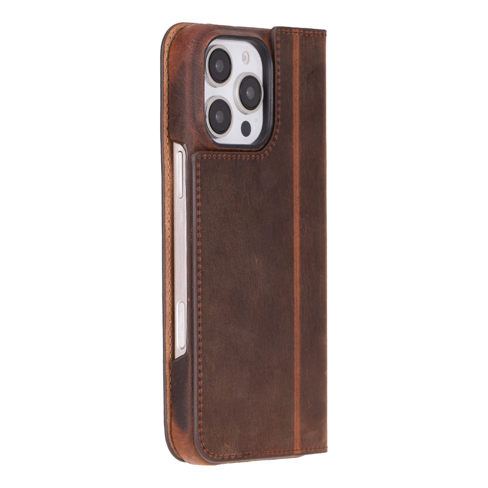 Luxon iPhone 16 Series Leather Folio Case