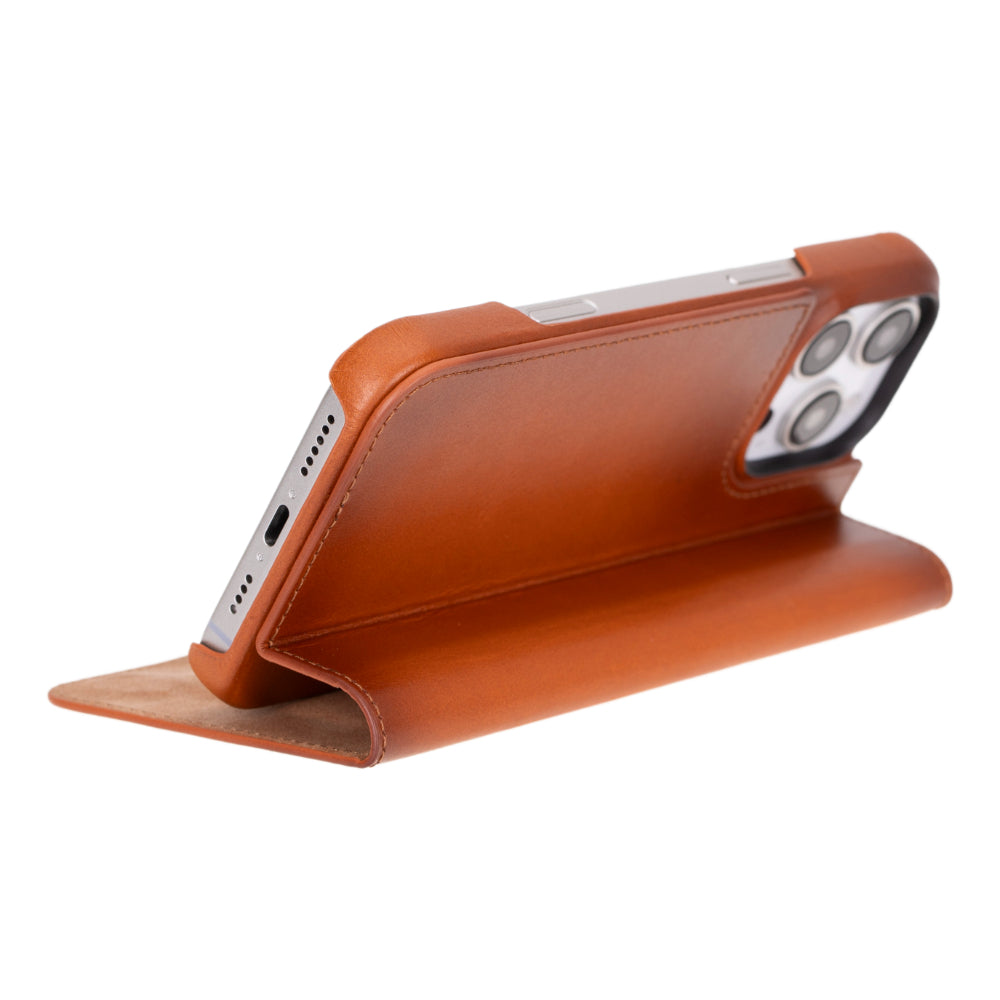 Luxon iPhone 16 Series Leather Folio Case