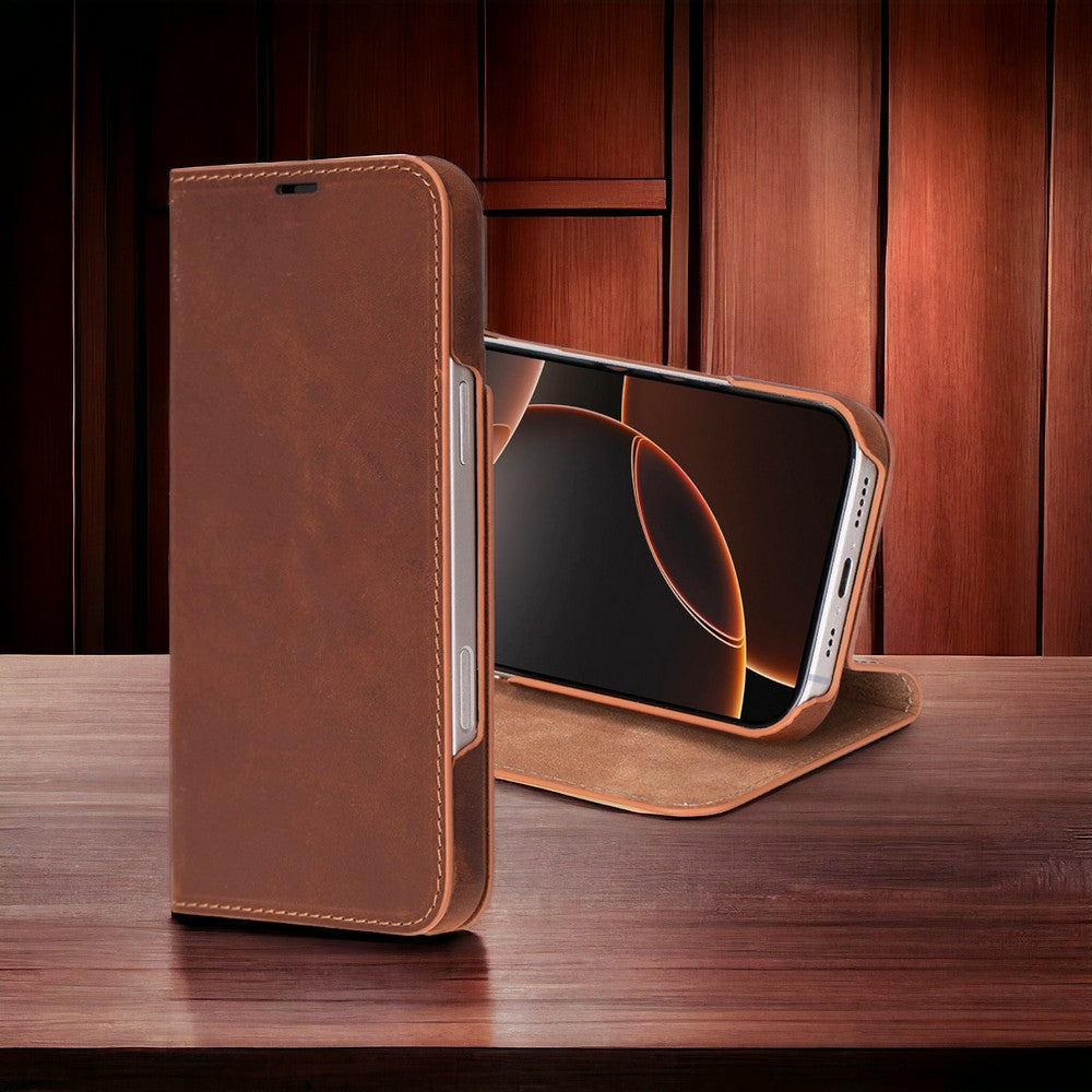 Luxon iPhone 16 Series Leather Folio Case