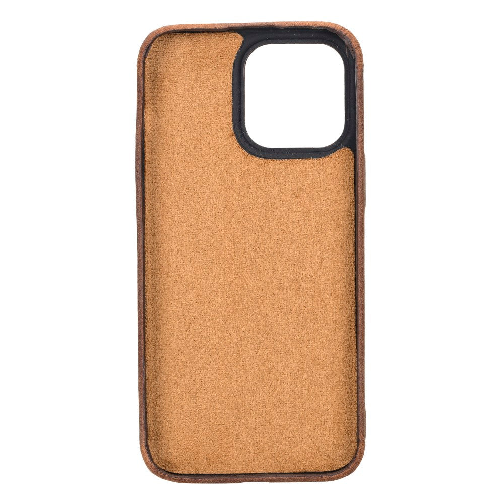 Apple iPhone 14 Series Leather Back Cover ROCK
