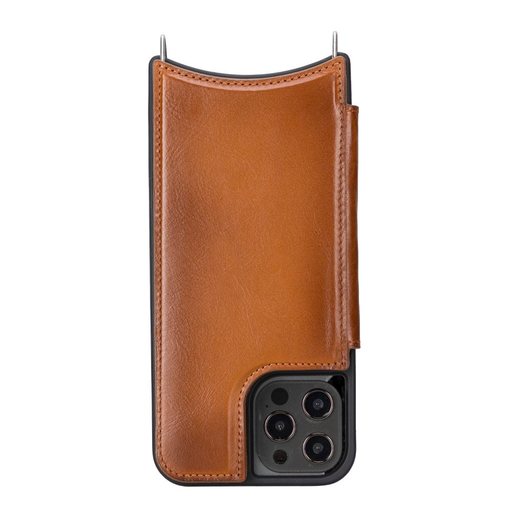 Apple iPhone 12 Series Compatible Leather Strap Case UFW