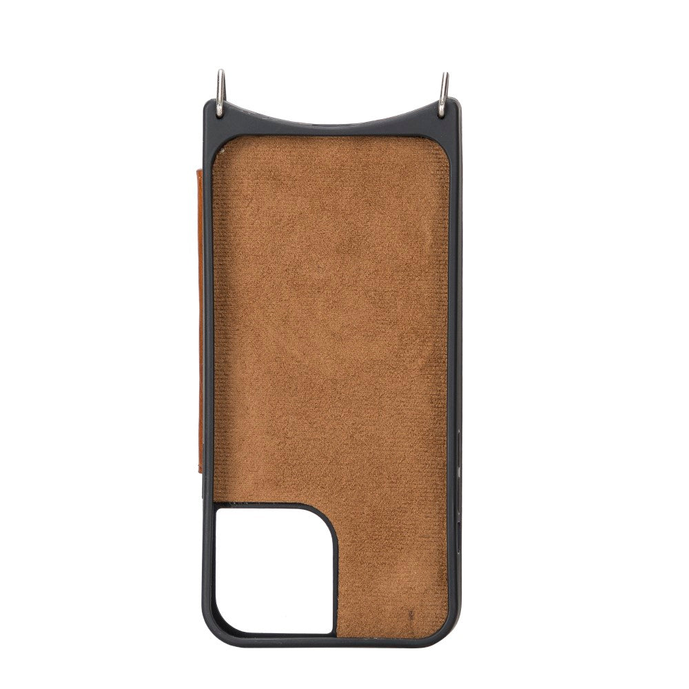 Apple iPhone 12 Series Compatible Leather Strap Case UFW