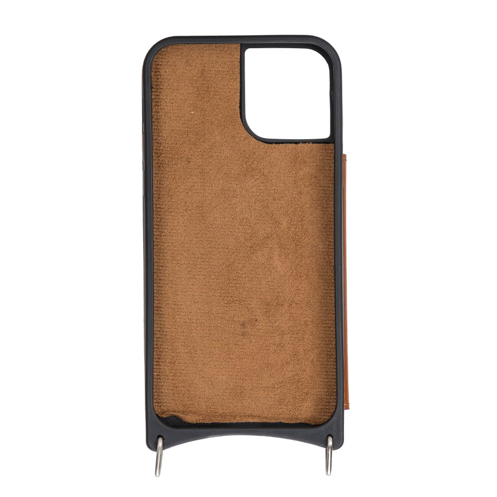 Apple iPhone 12 Series Compatible Leather Strap Case UFW