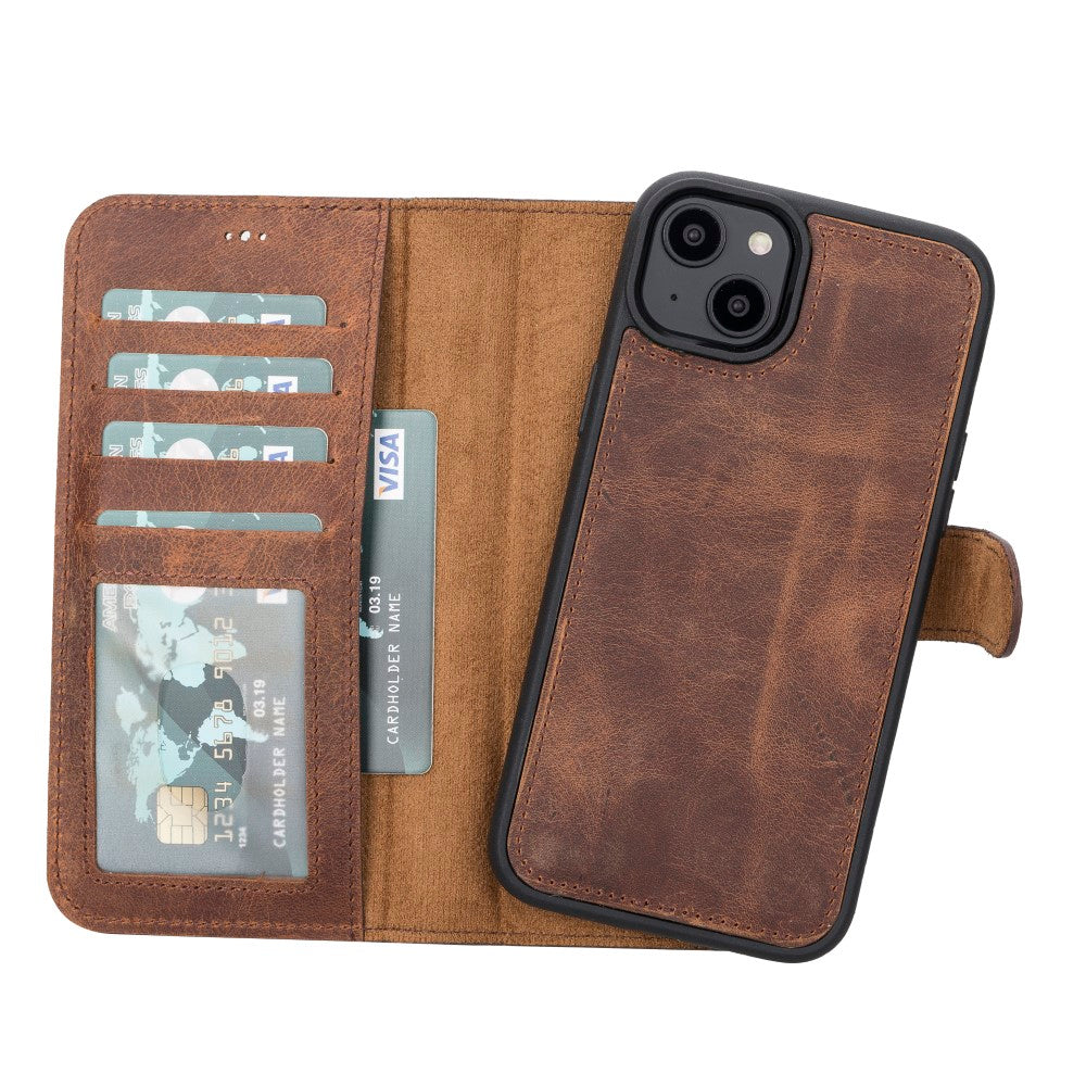 Apple iPhone 14 Series Leather Wallet Case MWWN