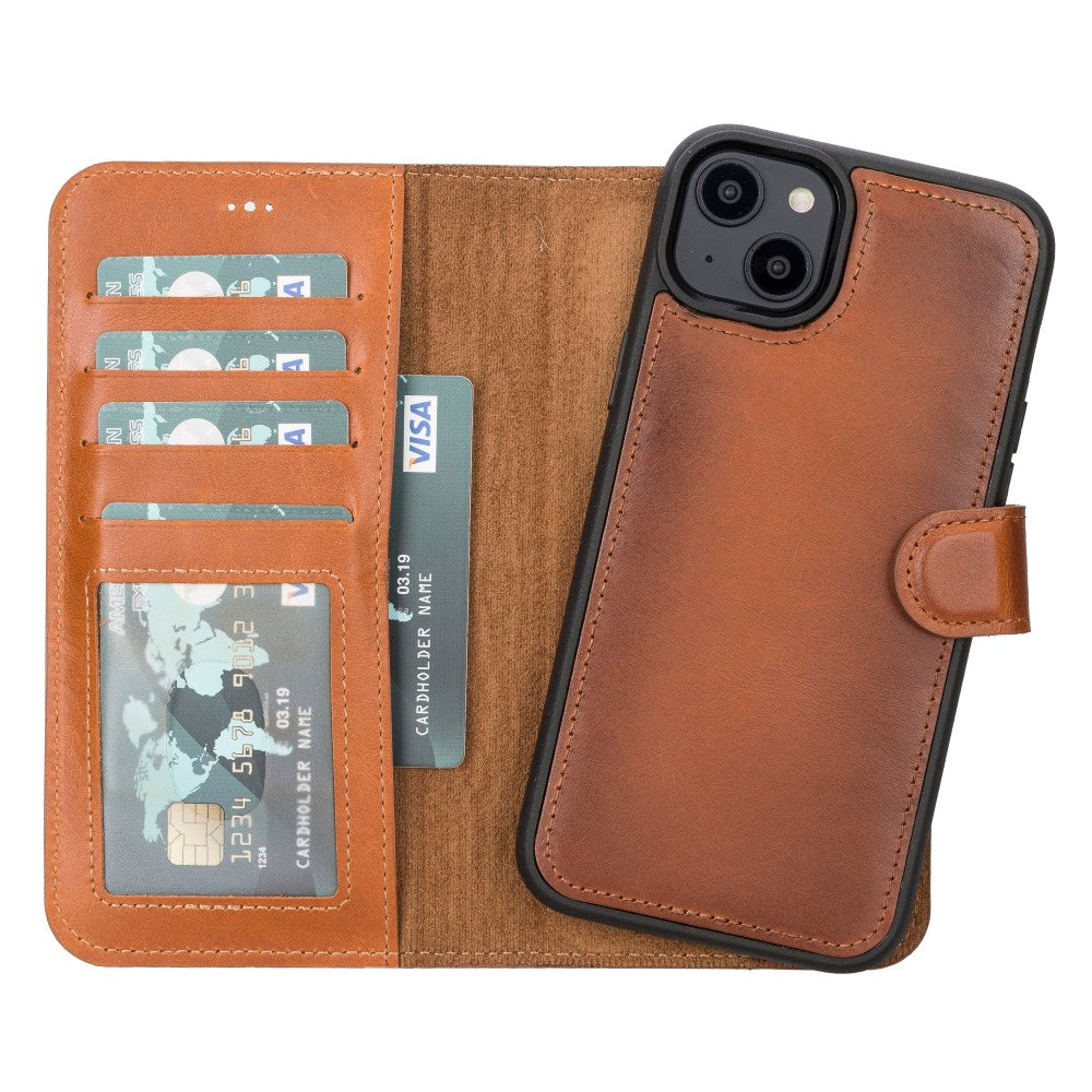 Apple iPhone 14 Series Leather Wallet Case MWWN