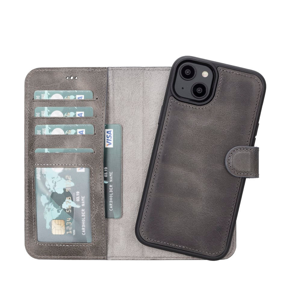 Apple iPhone 14 Series Leather Wallet Case MWWN