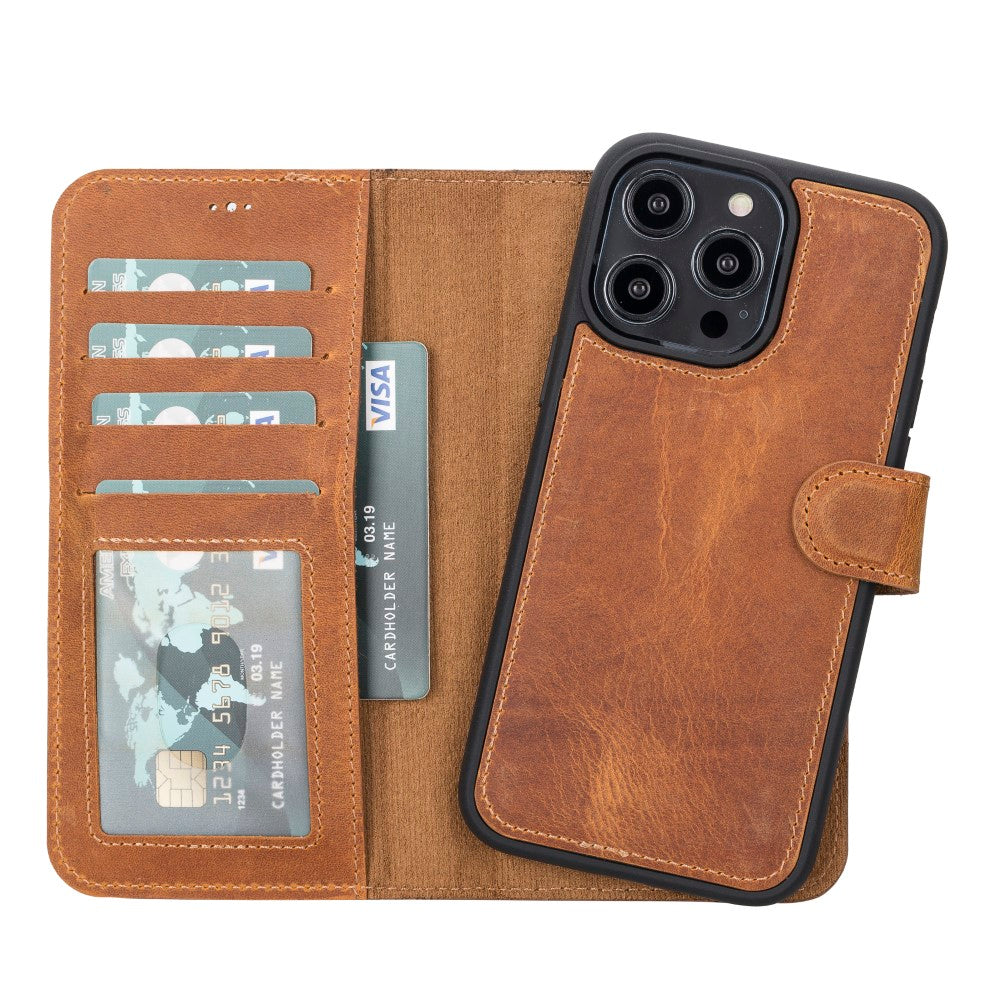 Apple iPhone 14 Series Leather Wallet Case MWWN