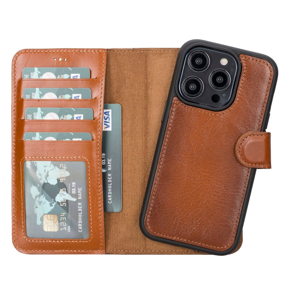 Apple iPhone 14 Series Leather Wallet Case MWWN