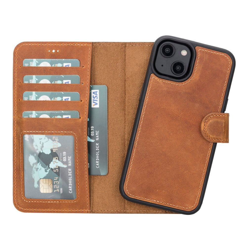 Apple iPhone 14 Series Leather Wallet Case MWWN