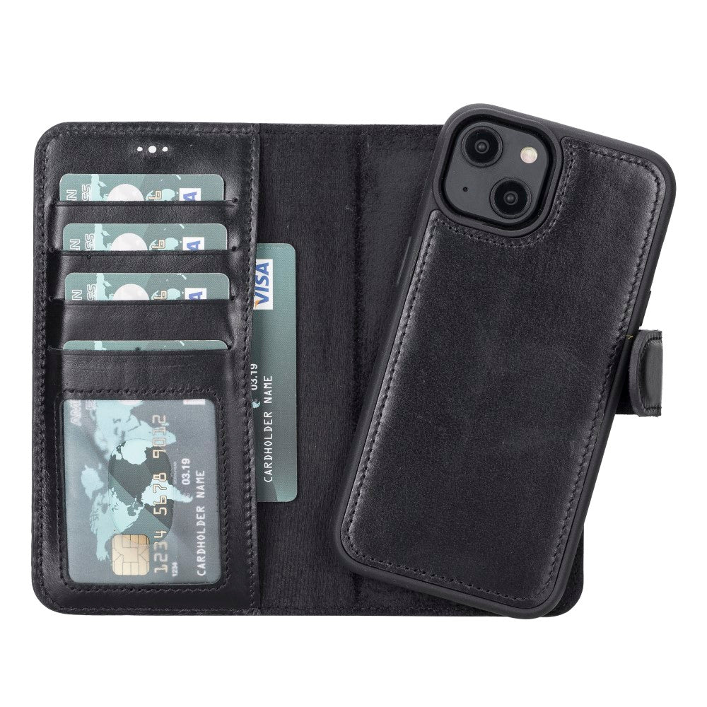 Apple iPhone 14 Series Leather Wallet Case MWWN