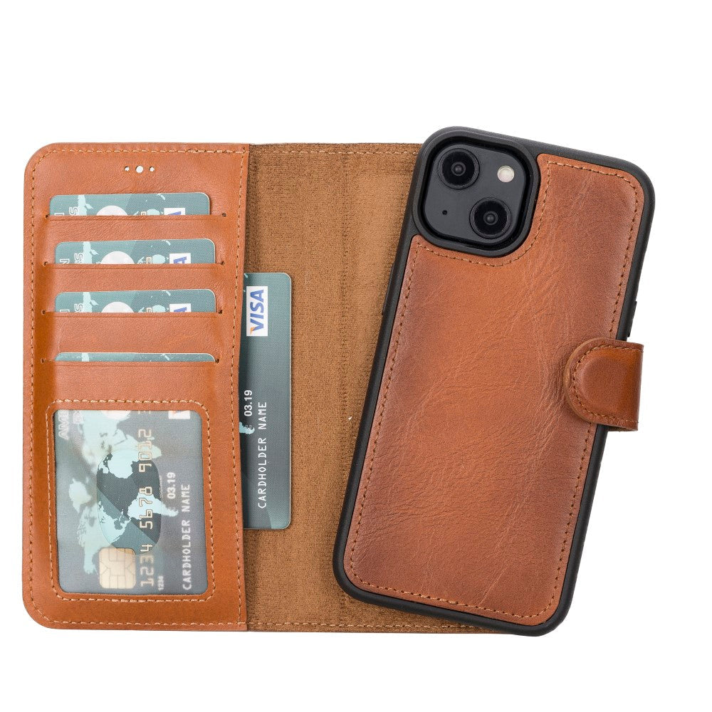 Apple iPhone 14 Series Leather Wallet Case MWWN