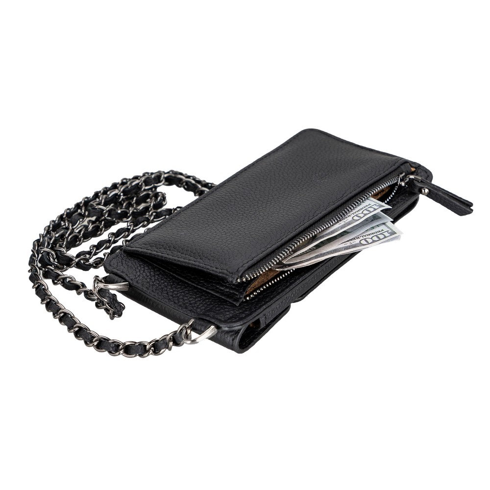 Avjin 6.9 inch Leather Case with Wallet Strap