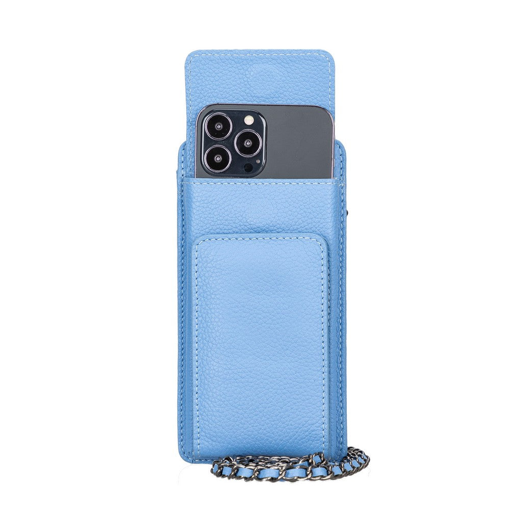 Avjin 6.9 inch Leather Case with Wallet Strap