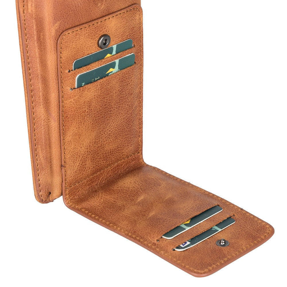 Avjin 6.9 inch Leather Case with Wallet Strap