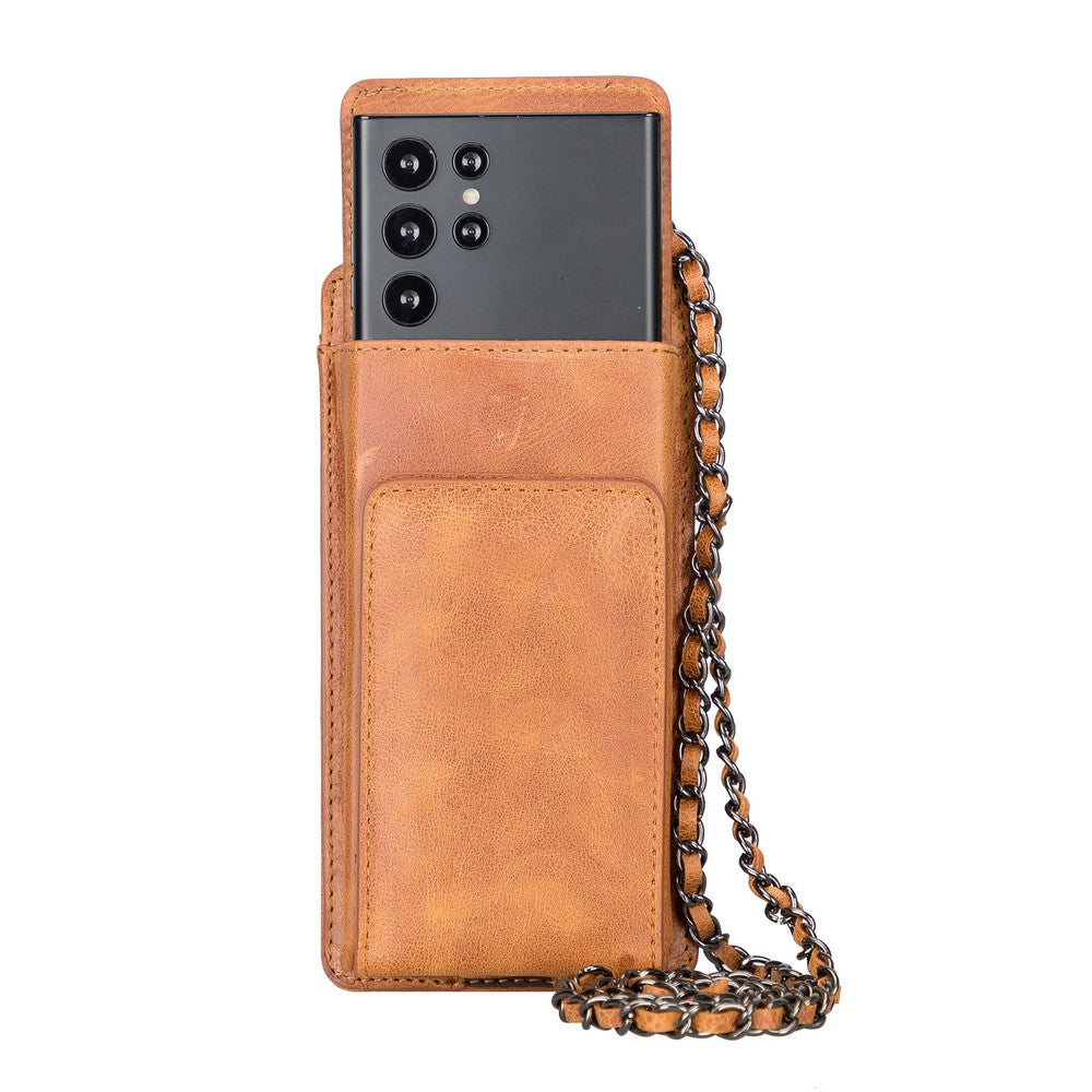 Avjin 6.9 inch Leather Case with Wallet Strap