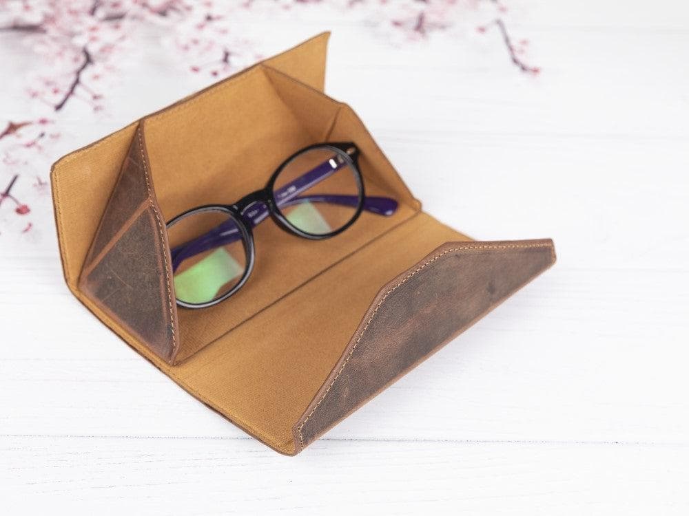 Smart Leather Glasses Case