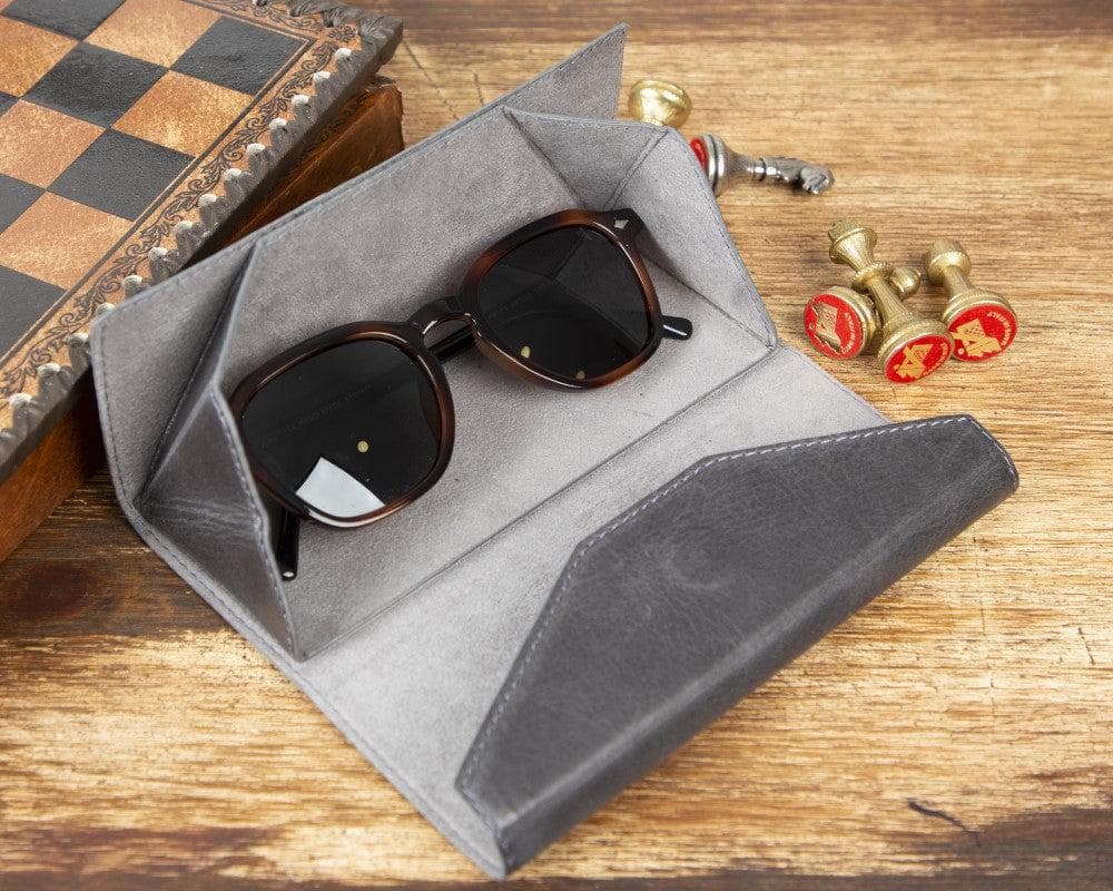 Smart Leather Glasses Case