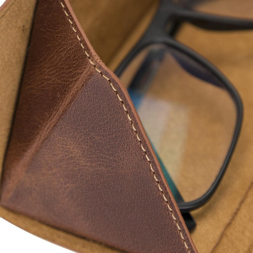 Smart Leather Glasses Case