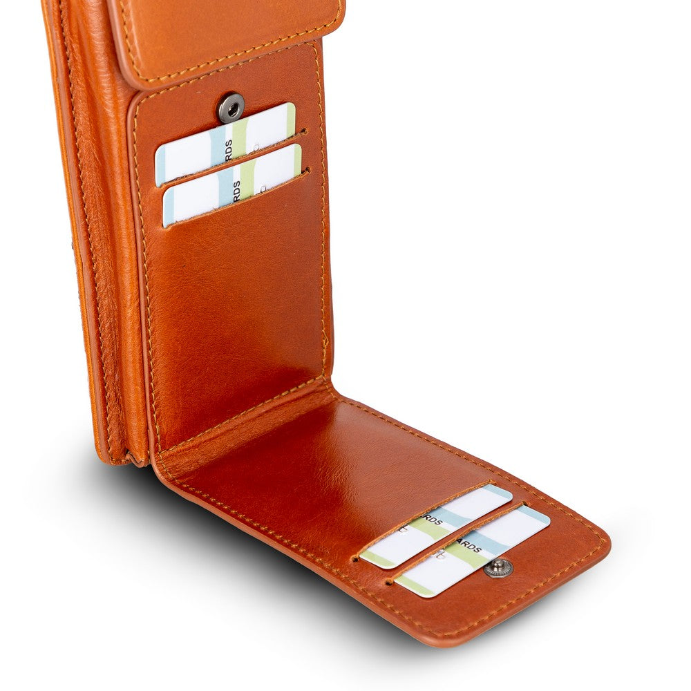 Avjin 6.9 inch Leather Case with Wallet Strap