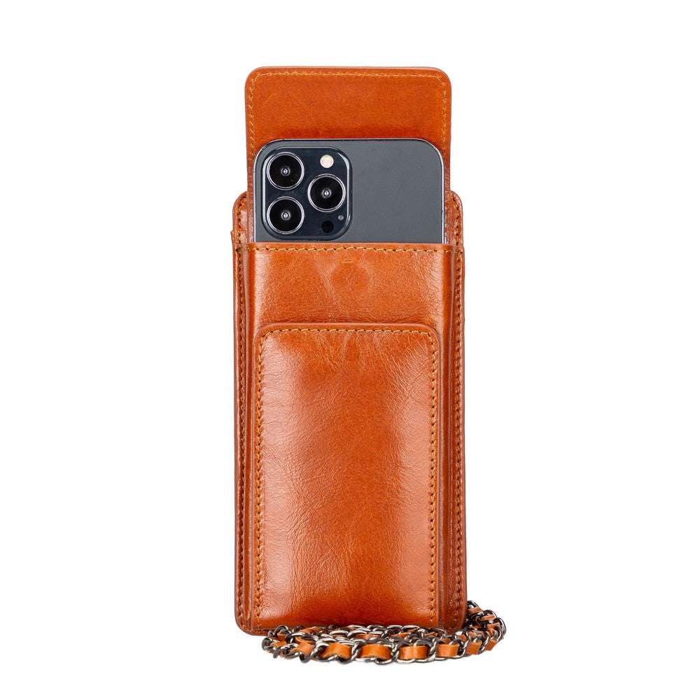 Avjin 6.9 inch Leather Case with Wallet Strap