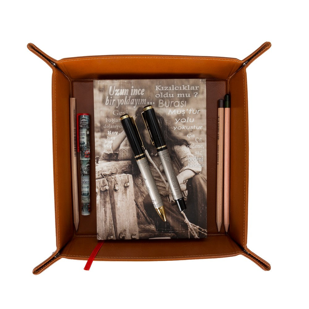 Venice Leather Desktop Organizer