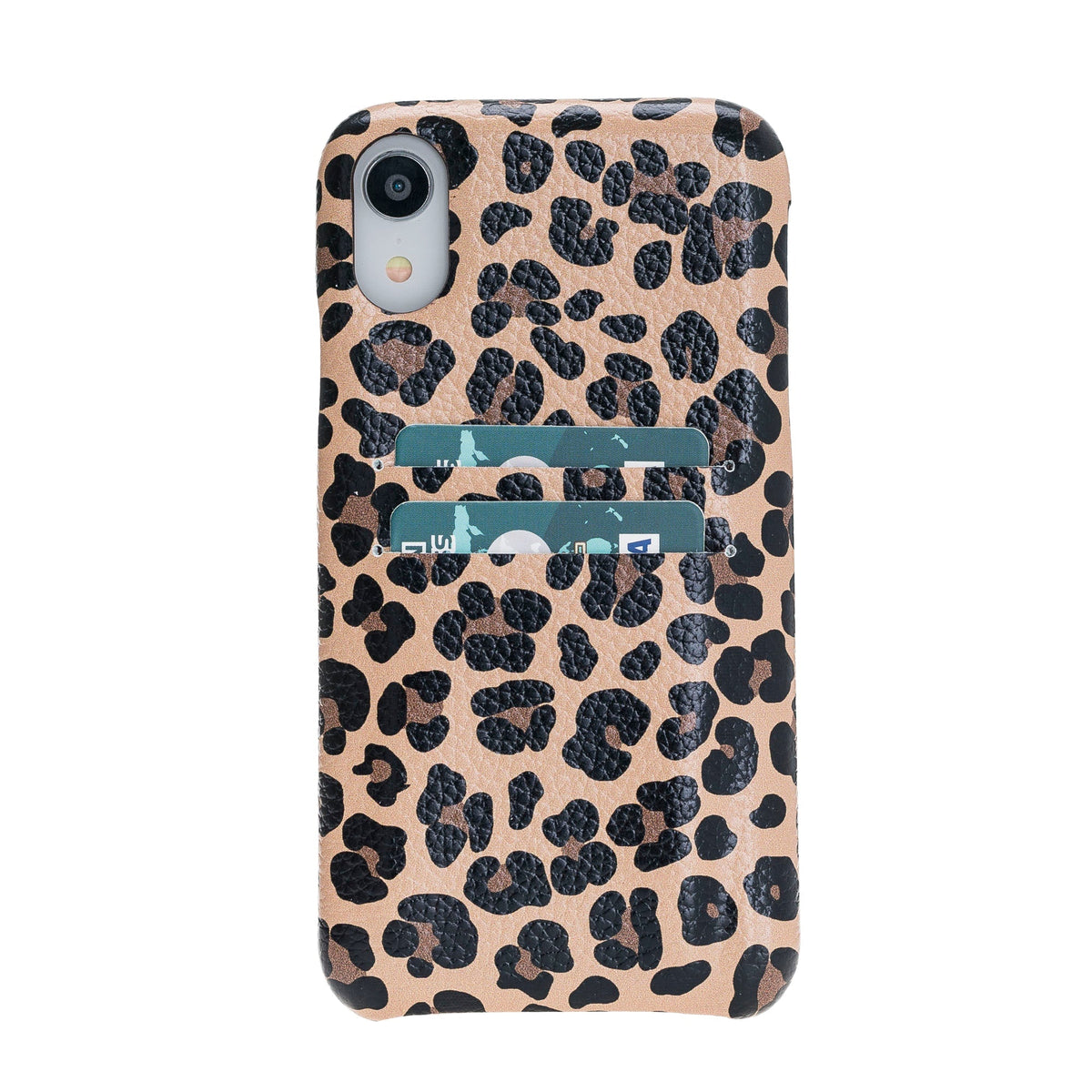 Apple iPhone XR Series Leather Back Cover Leopard