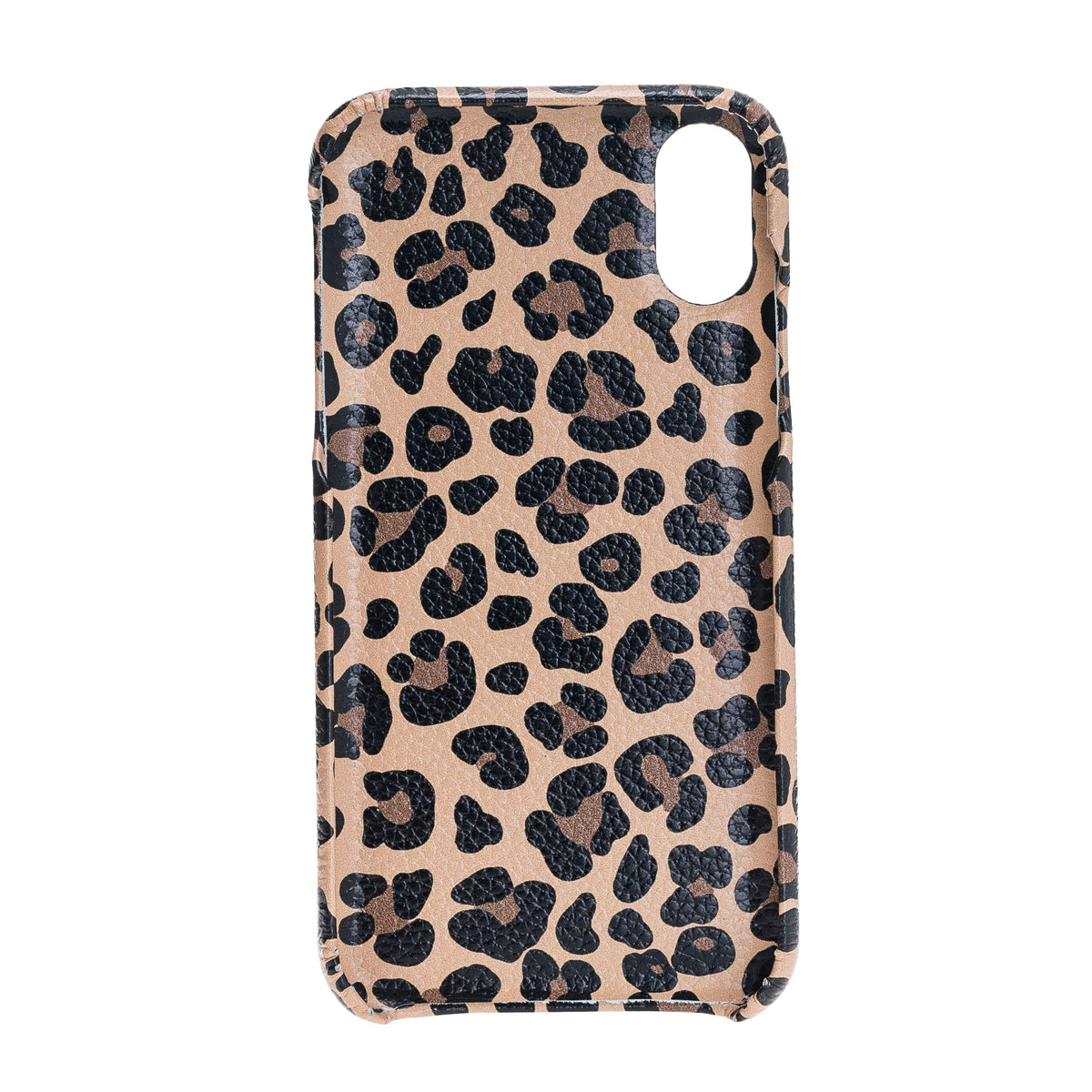 Apple iPhone XR Series Leather Back Cover Leopard