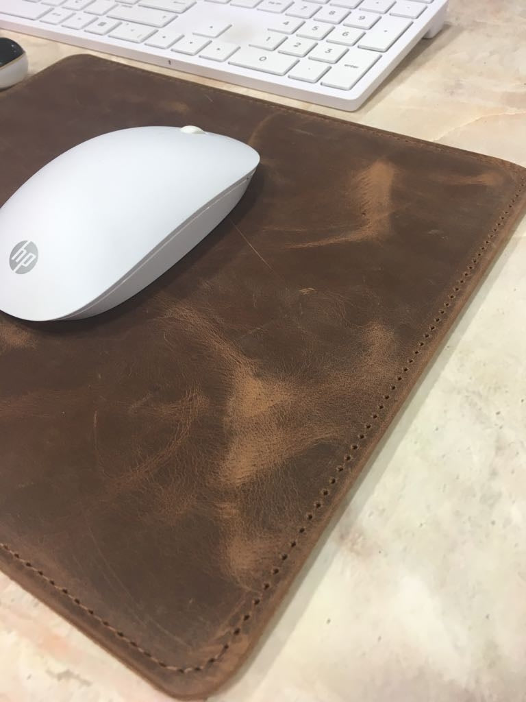 Hann Leather Mouse Pad without Wristband