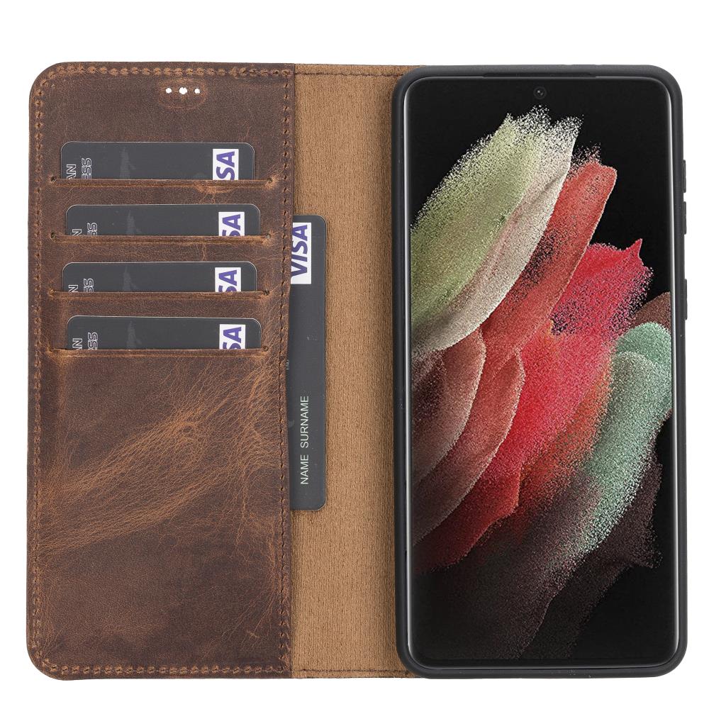 Samsung Galaxy S21 Leather Wallet Case