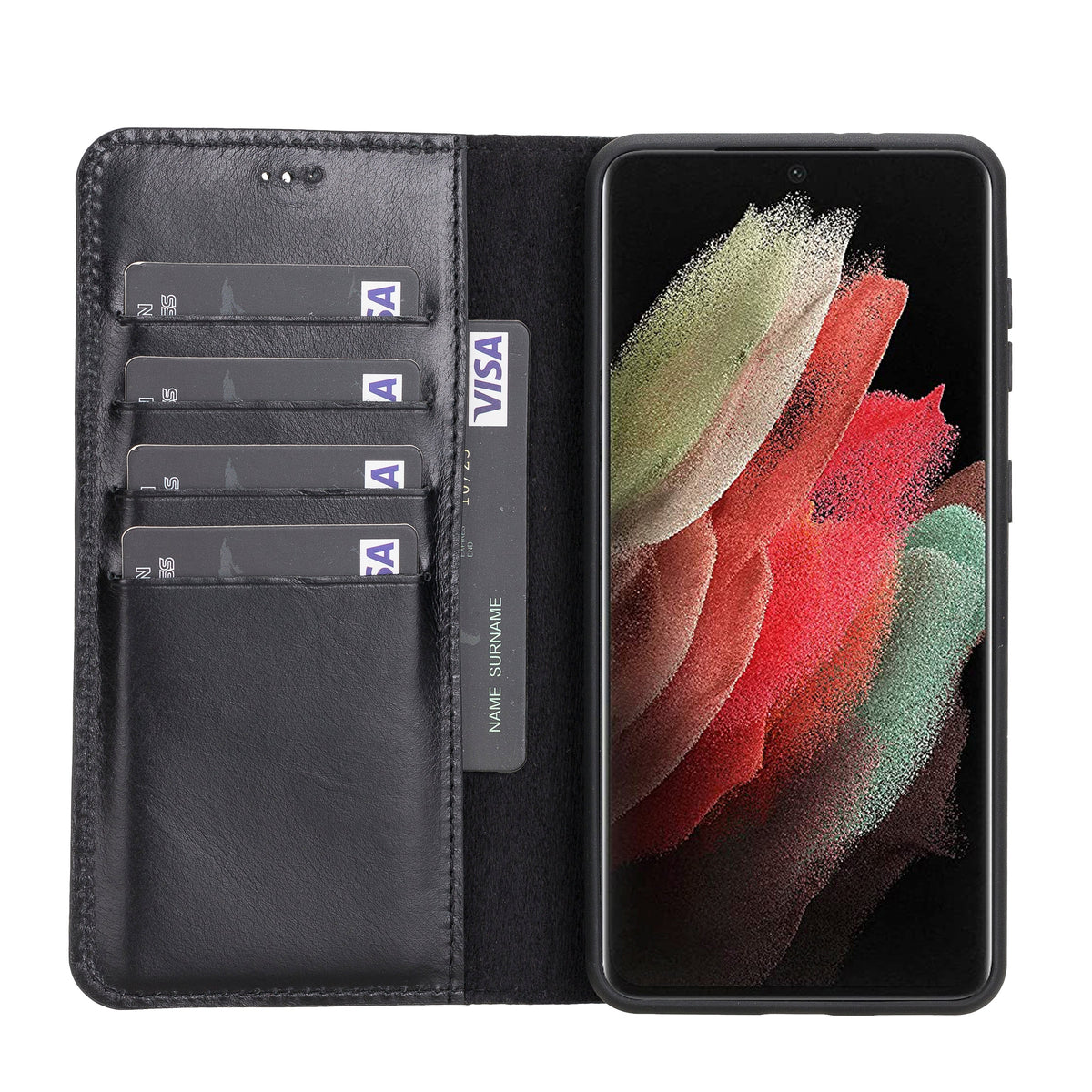 Samsung Galaxy S21 Leather Wallet Case