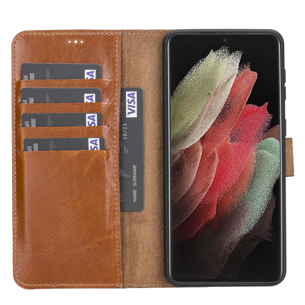 Samsung Galaxy S21 Leather Wallet Case