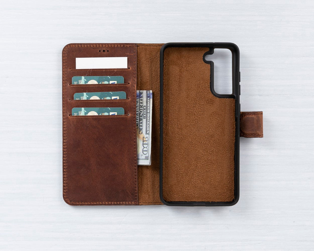 Samsung Galaxy S21 Leather Wallet Case