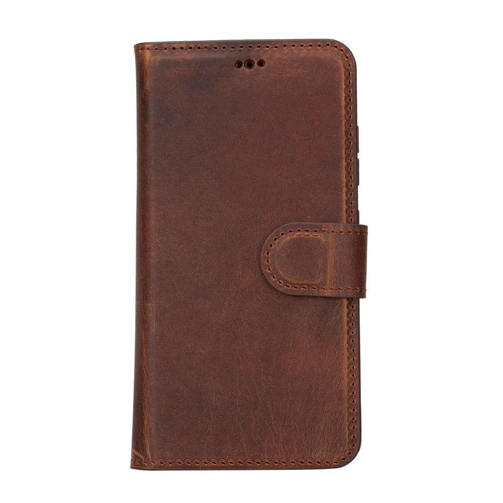 Samsung Galaxy S23 Plus Compatible Leather Wallet Case G2 Brown