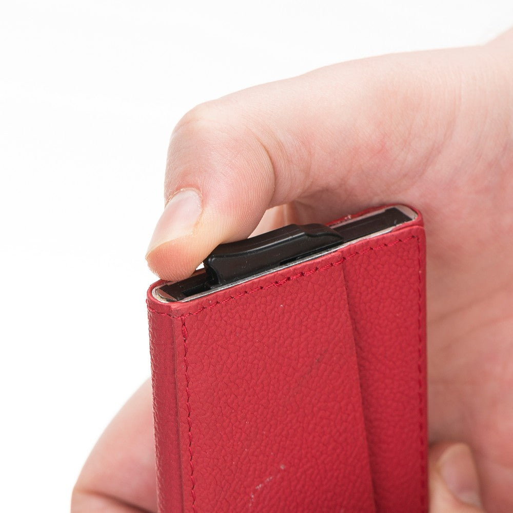 Torres Leather Card Holder with Mechanism