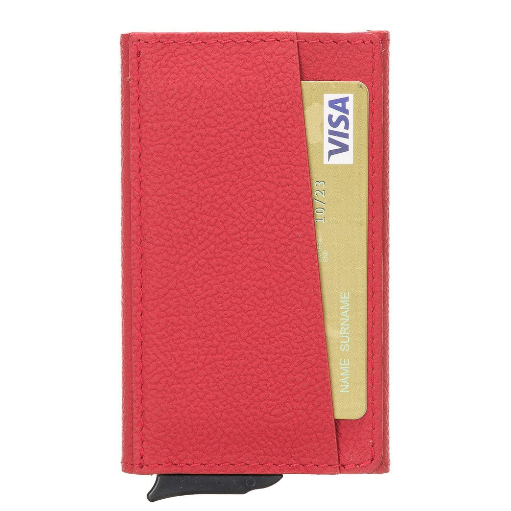 Torres Leather Card Holder with Mechanism