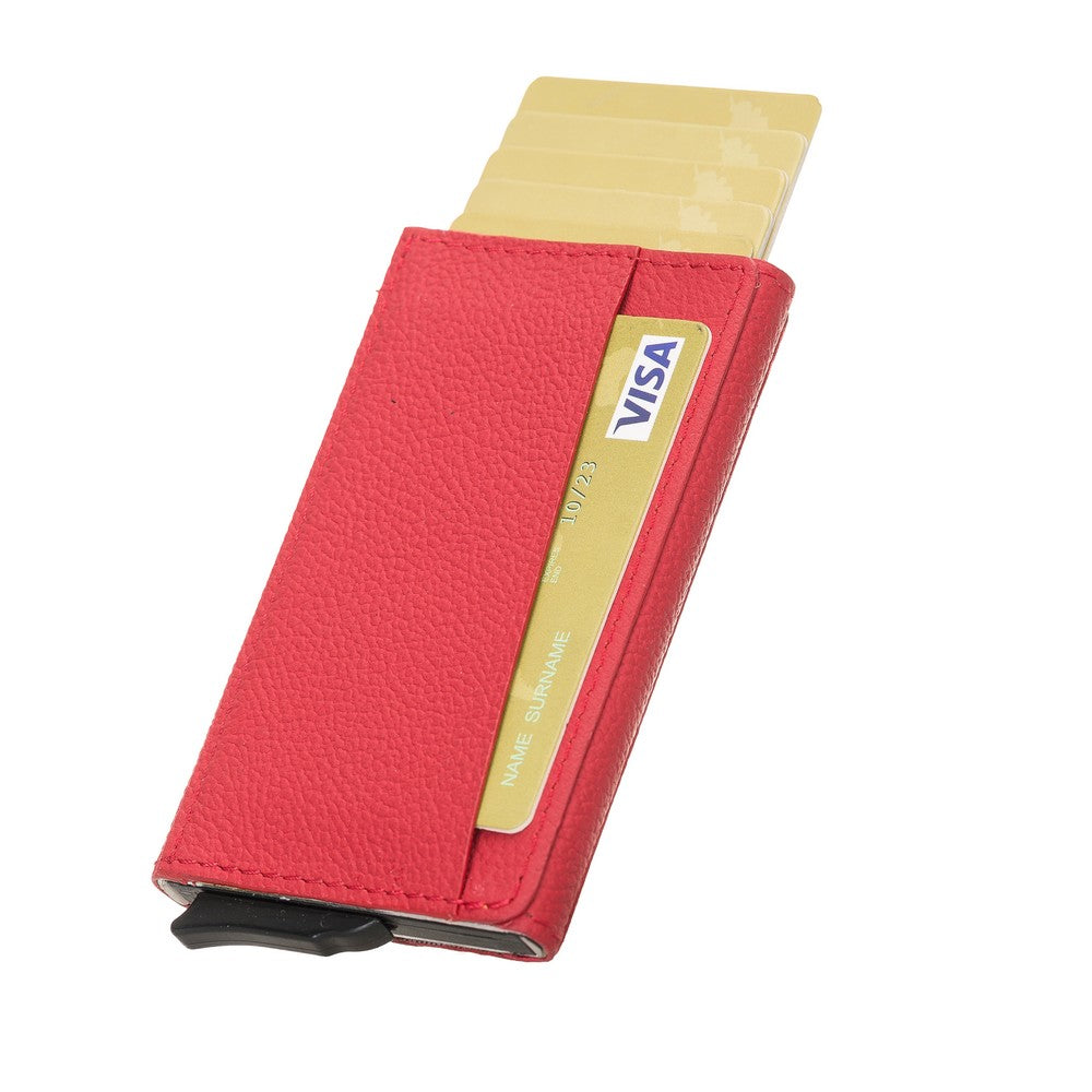 Torres Leather Card Holder with Mechanism