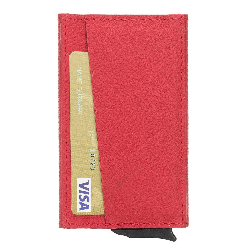 Torres Leather Card Holder with Mechanism