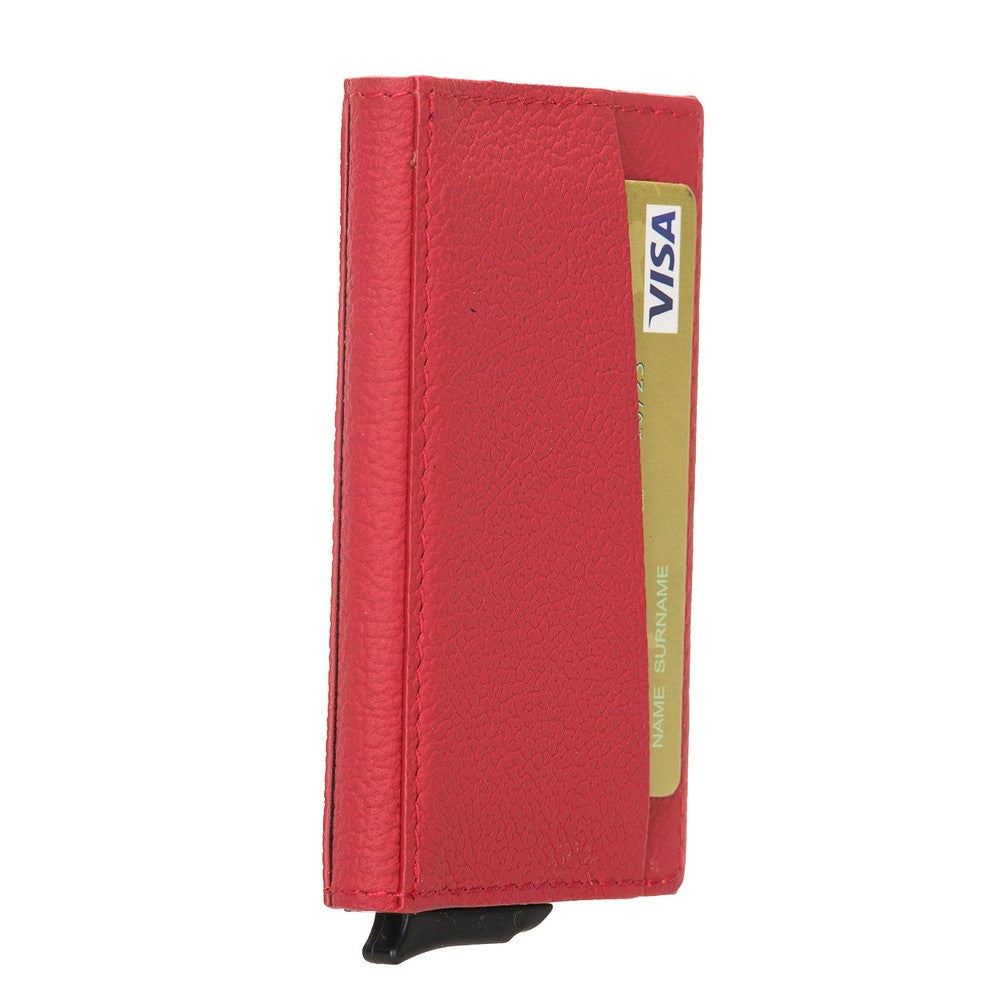 Torres Leather Card Holder with Mechanism