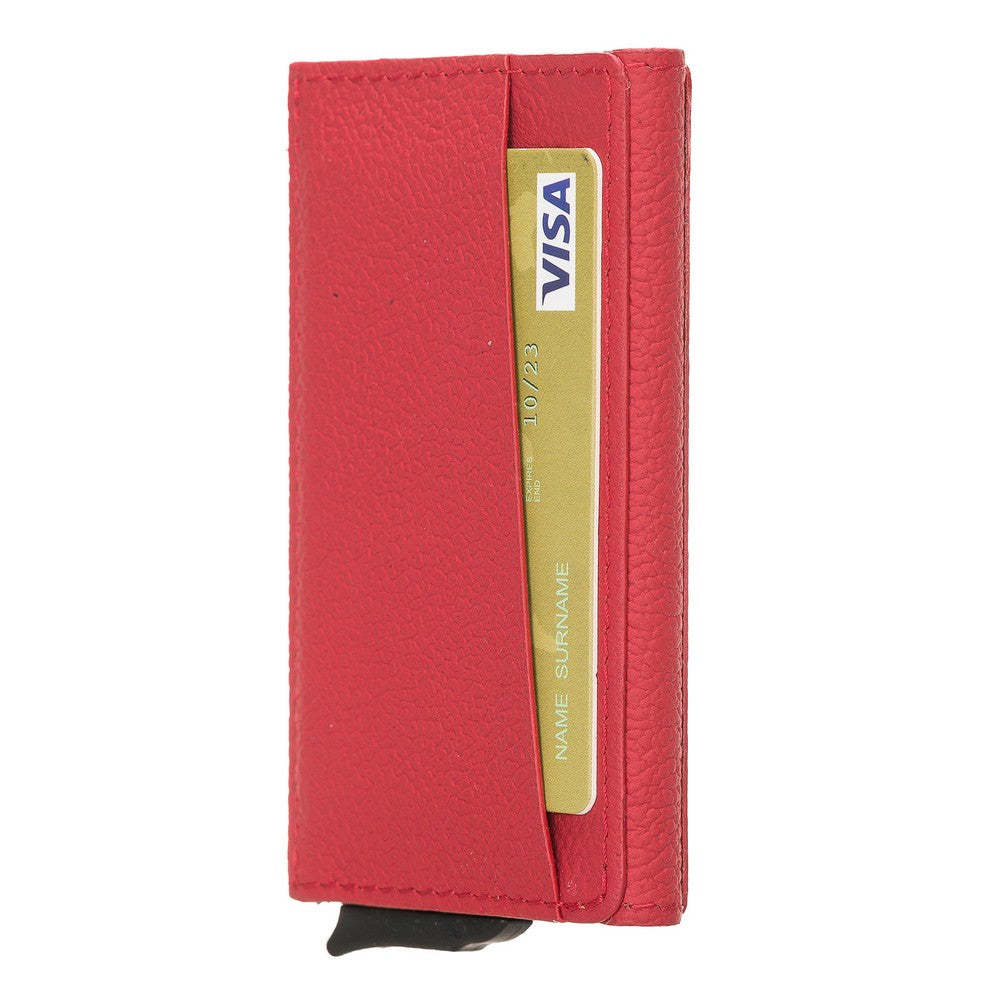 Torres Leather Card Holder with Mechanism