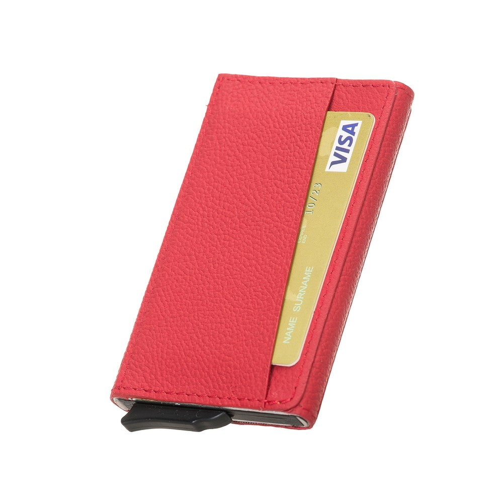 Torres Leather Card Holder with Mechanism