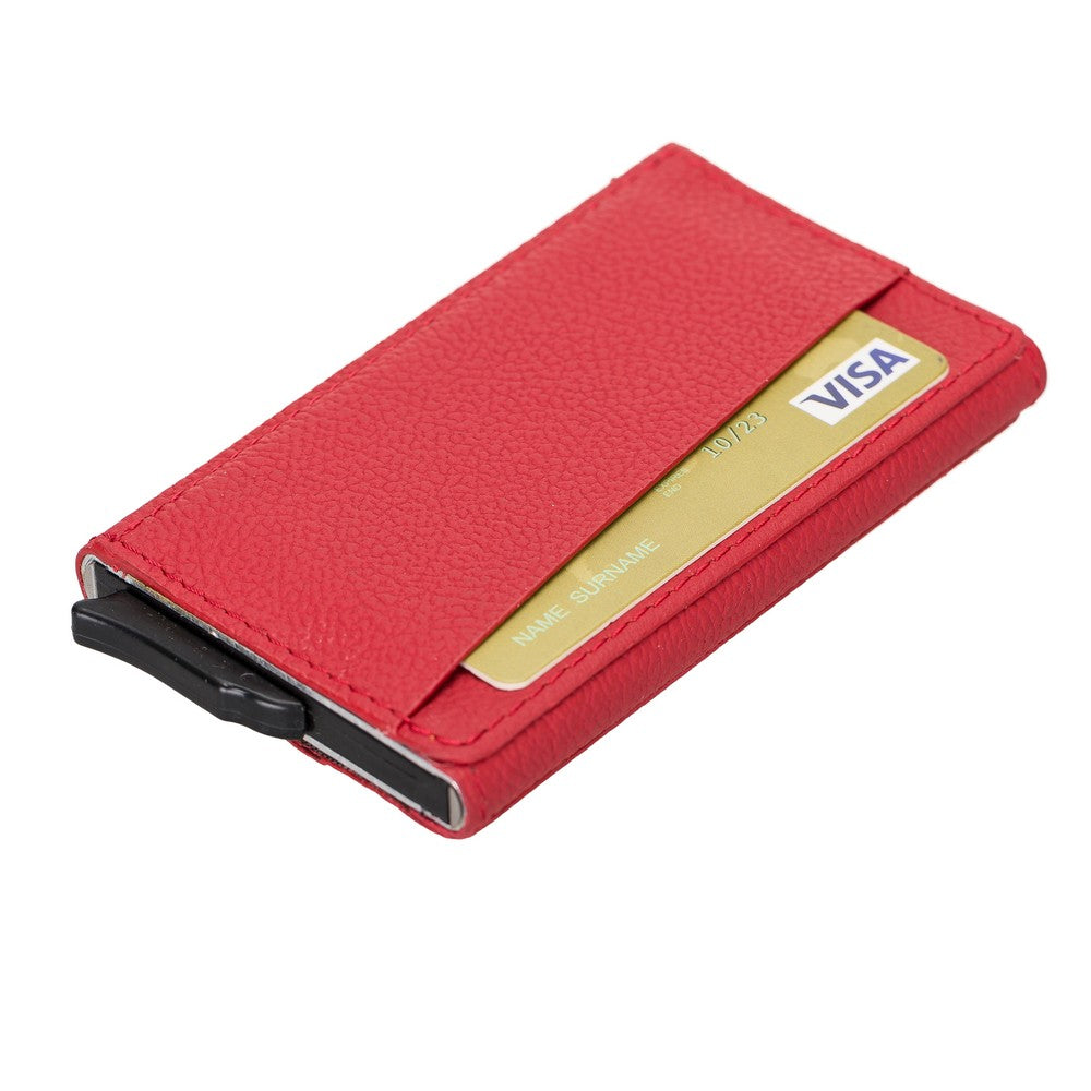 Torres Leather Card Holder with Mechanism