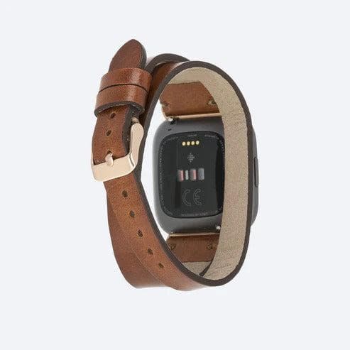 Bristol Double Tour Slim FitBit Leather Watch Straps