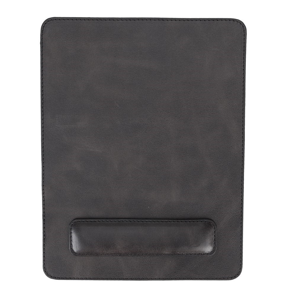 Comfy Wristband Leather Mouse Pad TN1 Black