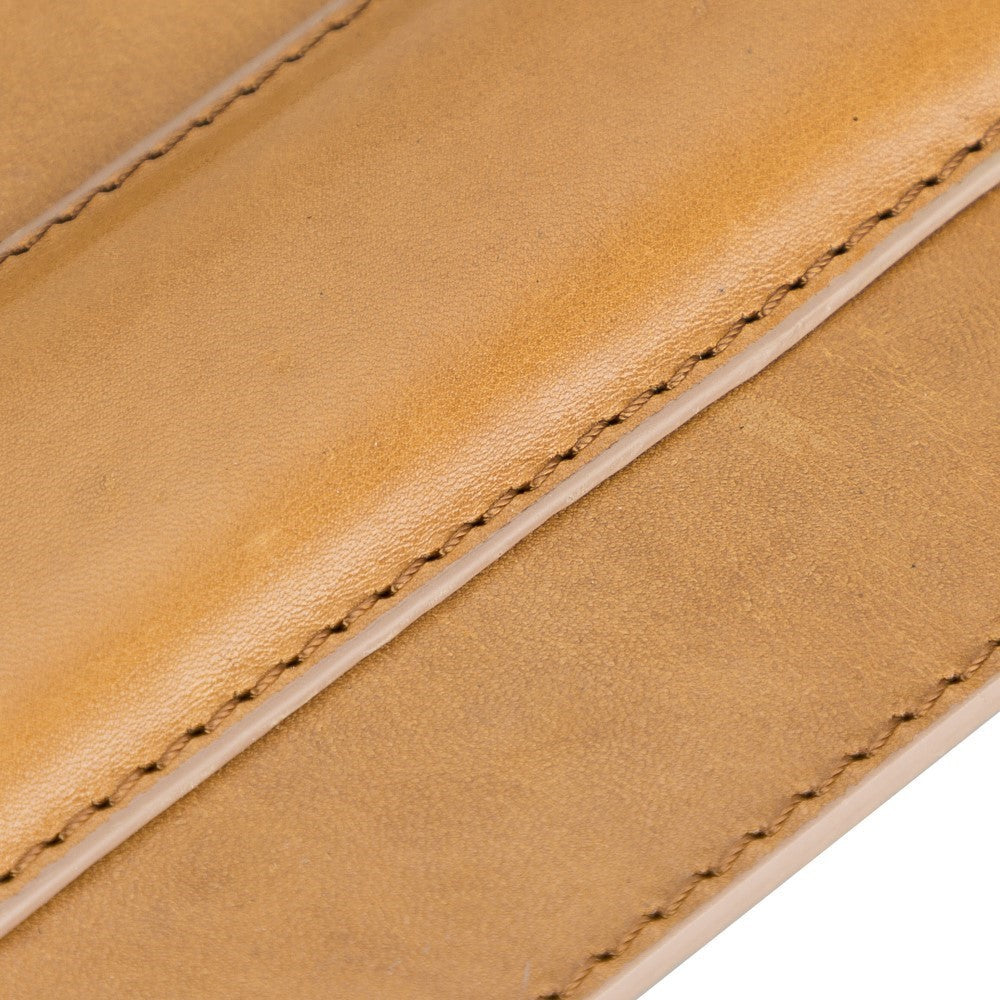 Comfy Wristband Leather Mouse Pad V9 Tan