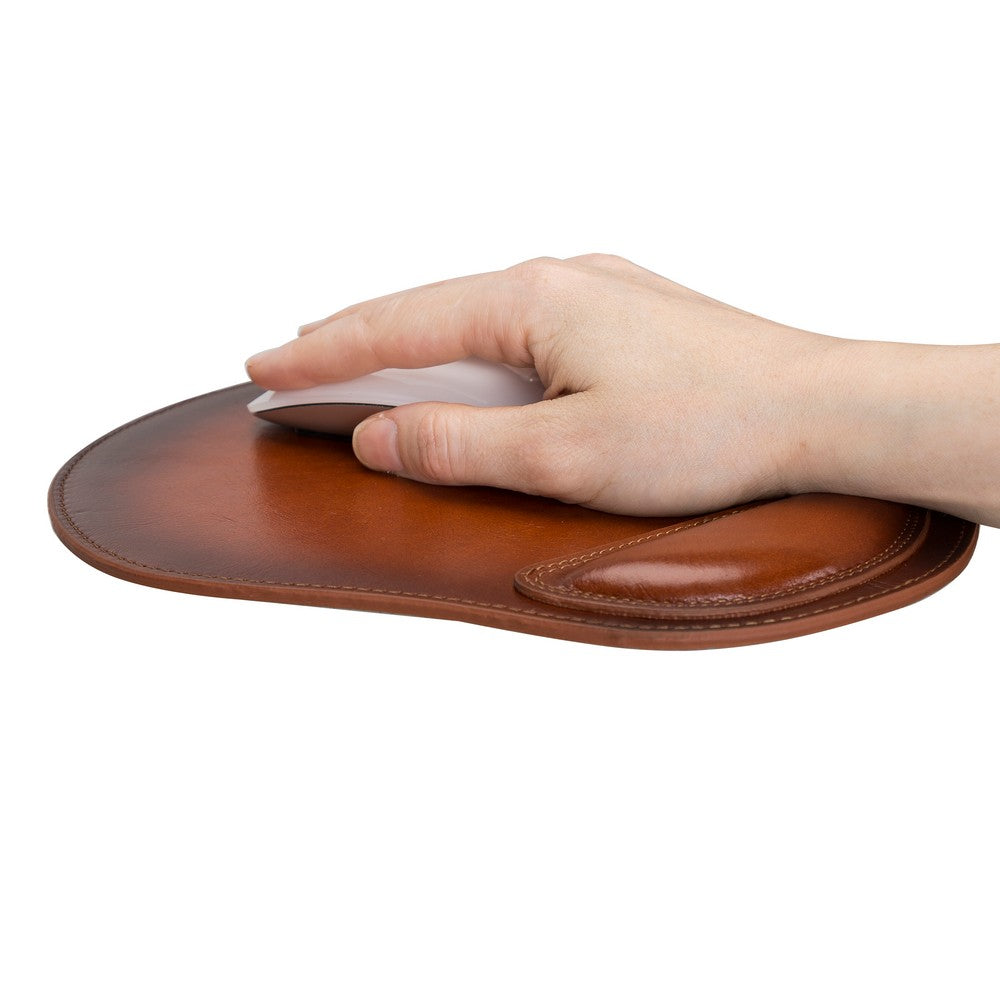 Conn Leather Mouse Pad with Wristband